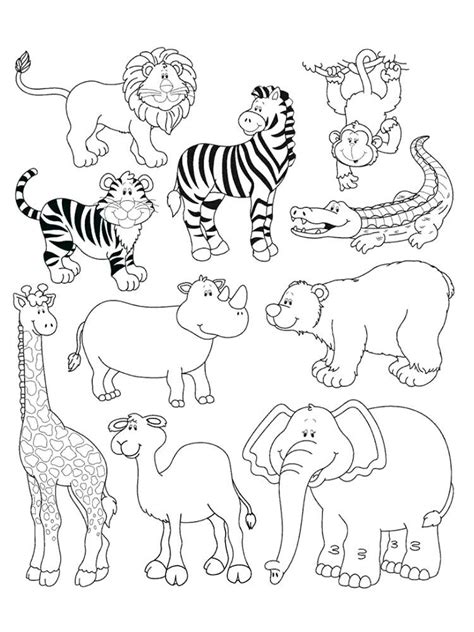 african animals coloring pages  printable african animals