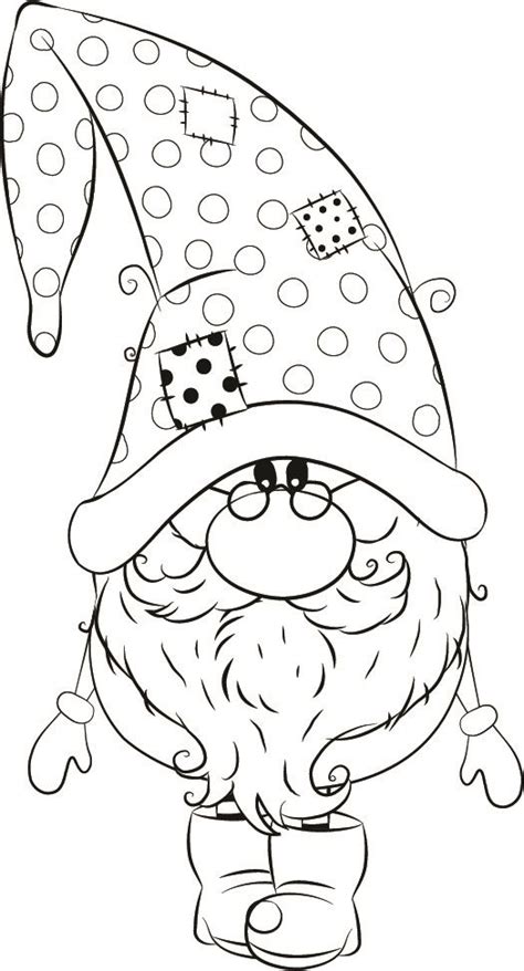 cute gnome coloring pages strawberry gnomes doodle strawberry gnome