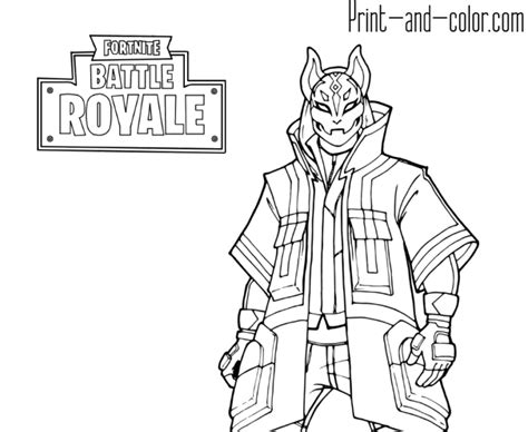 drift fortnite skins coloring pages coloring  drawing