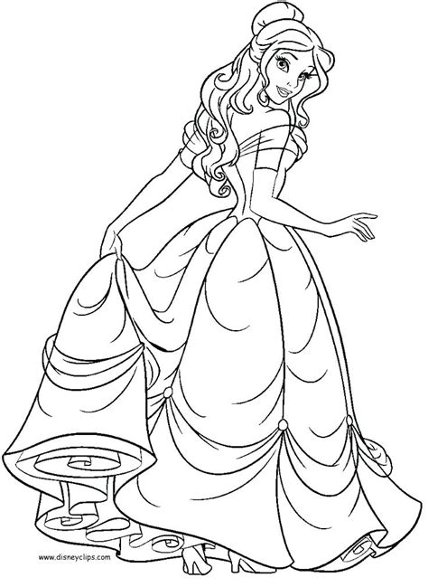 disney princess coloring pages belle  getcoloringscom