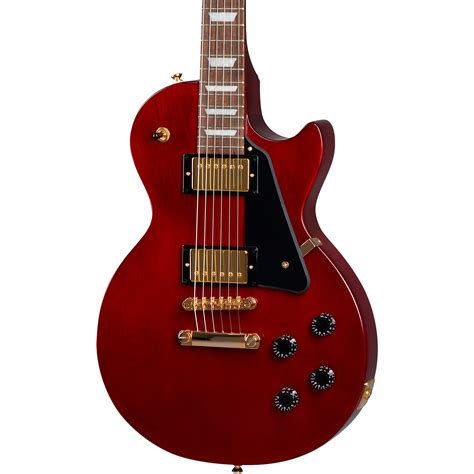 epiphone les paul studio gold limited edition electric guitar wine red guitar center