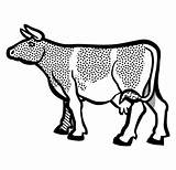 Sapi Mewarnai Cows Mammoth Isometric Grass Task Milking Chick Bovine Deawing Cubes Goose Hourglass Horns Eating Greyscale Freesvg Publik Vektor sketch template