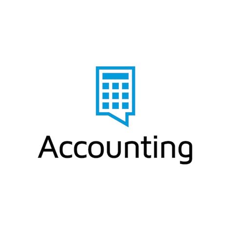 accounting logo design vector premium