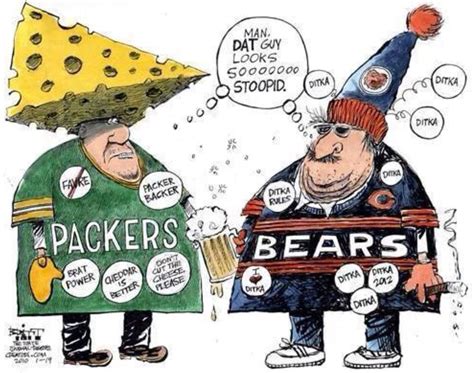 Bears Packers Rivalry Jokes Freeloljokes