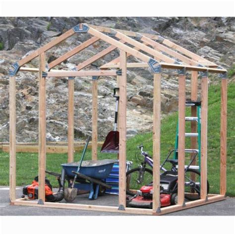 buy ezbuilder    foot peak roof storage shed garage barn diy ez framing kit