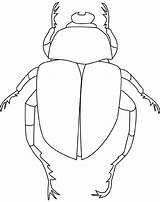 Coloring Pages Beetle Printable Bug Template Kids Insect Scarab Drawing Bugs Beetles Stencils Templates Outline Color Patterns Pre Board Choose sketch template