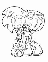 Sonic Pages Coloring Amy Rose Printable Tails Face Color Hugs Kids Happy Cute sketch template