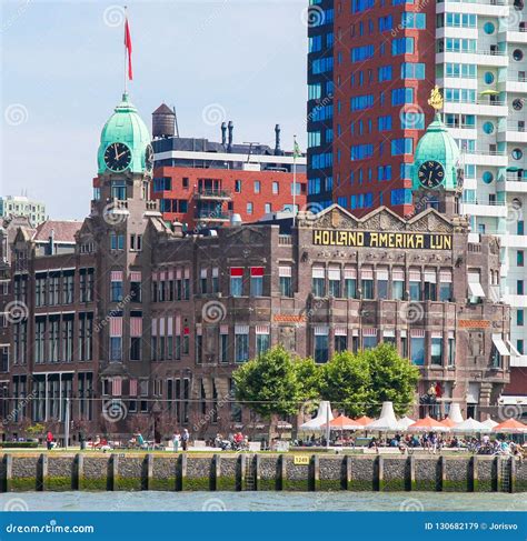 rotterdam south holland  netherlands editorial stock image image  maas south