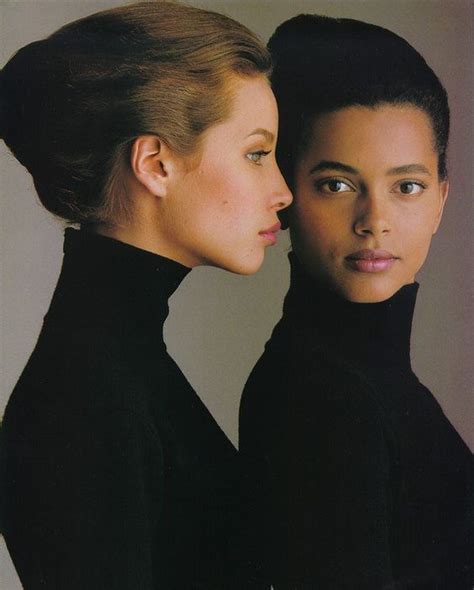 Christy Turlington And Louise Vyent By Gilles Bensimon