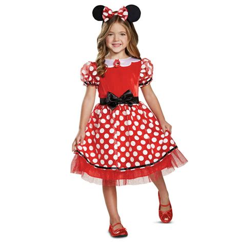 disguise minnie mouse girls classic minnie halloween costume walmart