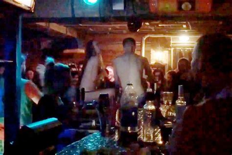 Naked Couple Filmed Having Sex On Nightclub Bar While