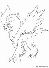 Absol Coloriez Pokémon Sketchite Préférés Colorier Evolutions sketch template