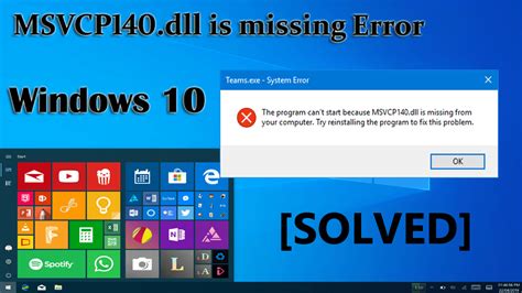 how to fix msvcp140 dll missing error windows 10 8 7 thetechxplosion
