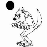 Wolfman Werewolf Getcolorings Freeprintablecoloringpages sketch template