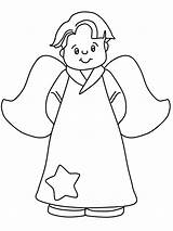 Coloring Angels Angel Printable Pages Boy Print Little Color Clipart Colouring Sheets Gabriel Preschool Book Christmas Kids Drawings Cartoons Crafts sketch template