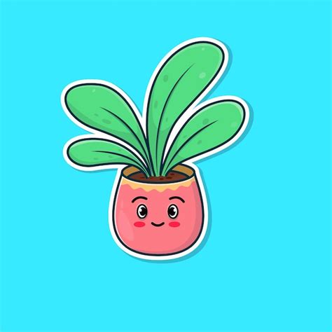 premium vector cute plant illustration