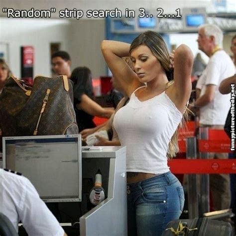 random strip search funny hot lady no bra airport security
