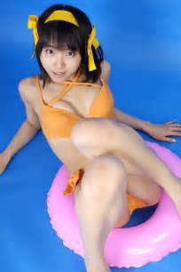 ayaka matsunaga sexy haruhi bikini cosplay sankaku complex