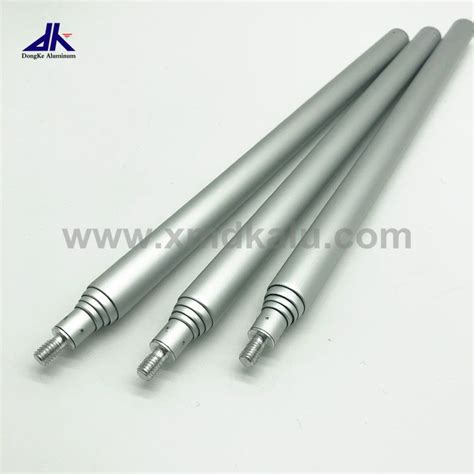 sections silver adjustable small aluminum telescopic pole