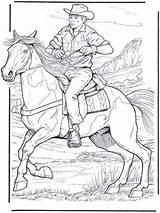 Coloring Pages Horse Cowboy Choose Board Sheets Kids sketch template
