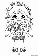 Coloring Doll Shoppie Happy Places Shopkins Pages Spaghetti Sue Lil Printable Info Color sketch template