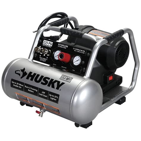 husky  gal  psi high performance crew electric portable air compressor ch  home depot