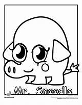 Moshi Snoodle Ponies Coloringhome sketch template