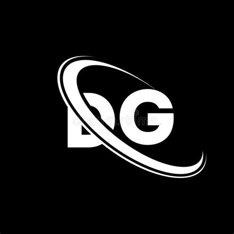 dg logo d g design white dg letter dg d g letter logo design stock
