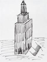 Trump Building Drawing Empire State Sketch Donald Auction Sells Sold Pen 1990s Fetches Had He Designs When Paper Marker Kennedy sketch template