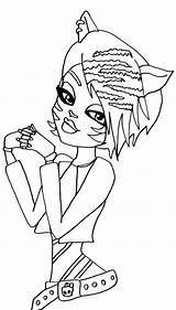 Coloring Monster High Toralei Pages Sheets Cute So Visit Stripe Teenagers sketch template