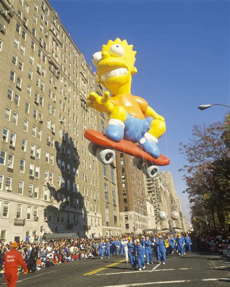 The Bart Simpson Balloon Which Joined The Parade In 1990