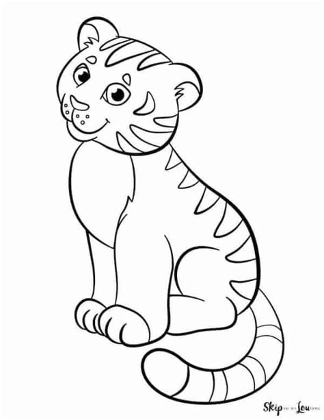 tiger coloring pages skip   lou