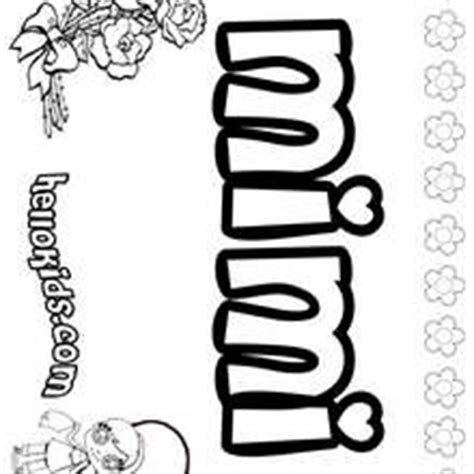 mimi coloring page