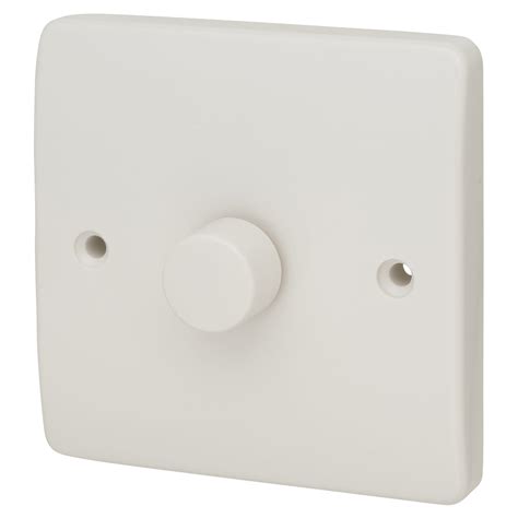 mk logic    gang rotary dimmer switch white electricaldirect