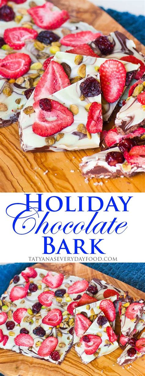 Holiday Chocolate Bark Video Tatyanas Everyday Food
