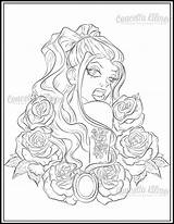 Coloring Pages Tattoo Adult Later Cry Now Smile Cool Drawing Girl Laugh Rose Outline Printable Sheets Book Color Dragon Tattoos sketch template
