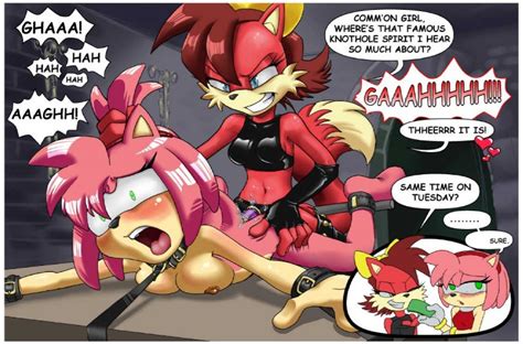 rule 34 amy rose anal blush bondage breasts collar