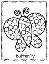 Dot Printables Coloring Pages Bingo Markers Marker Activity Do Butterfly Printable Kids Preschool Painting Aboriginal Dauber Dots Theme Sheets Worksheets sketch template