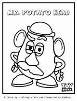 Potato Head Mr Toy Story Coloring Artworks sketch template