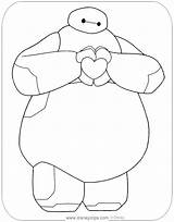 Coloring Baymax Disneyclips sketch template
