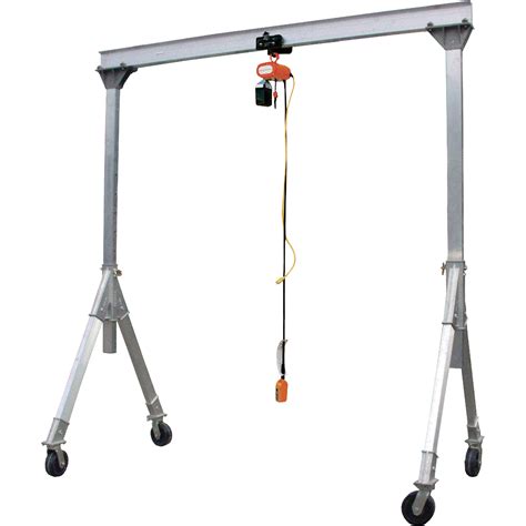 vestil adjustable height aluminum gantry crane  lb load