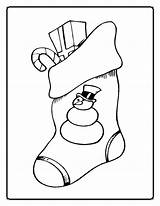 Stocking Christmas Coloring Pages Printable Kids Easy Templates Clipart Color Print Cliparts Library Popular Favorites Add sketch template