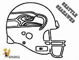 Seattle Logo Template Seahawk Football Helmet Cool Seahawks Coloring sketch template