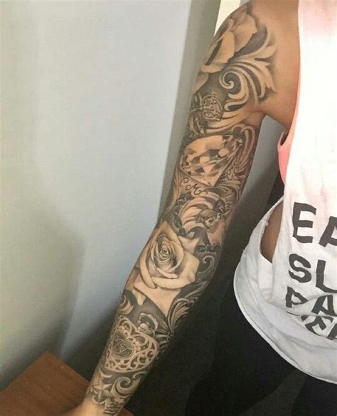 Gorgeous Girly Sleeve Tattoo Full Sleeve Tattoo Design Full Sleeve