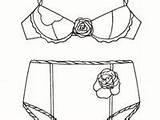 Lingerie Coloring Book sketch template