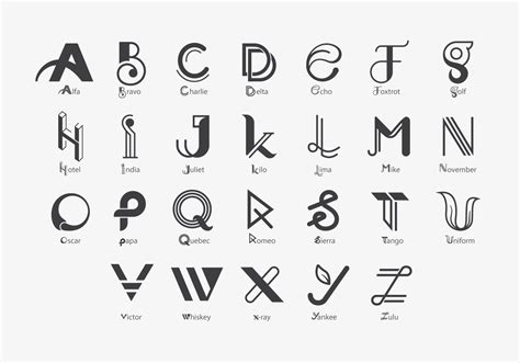 awesome design letter abcd picture