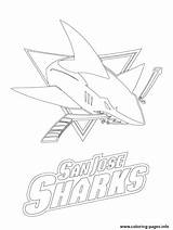 Sharks Jose Coloring San Logo Hockey Nhl Pages Shark Printable Predators Nashville Outline Sport Print Coloriage Color Logos Info Facile sketch template