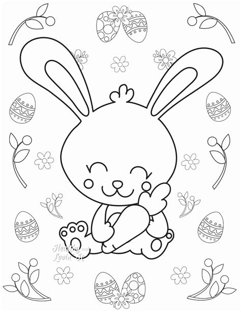 cute easter coloring pages  printables