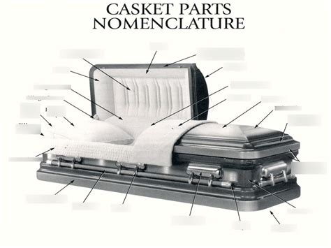 parts   casket labeling diagram quizlet