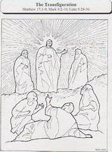 Examiner Lent Transfiguration sketch template
